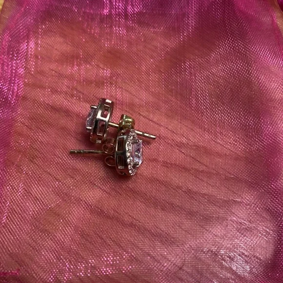 NWOT Rose gold earrings (925 silver) - Picture 2 of 2
